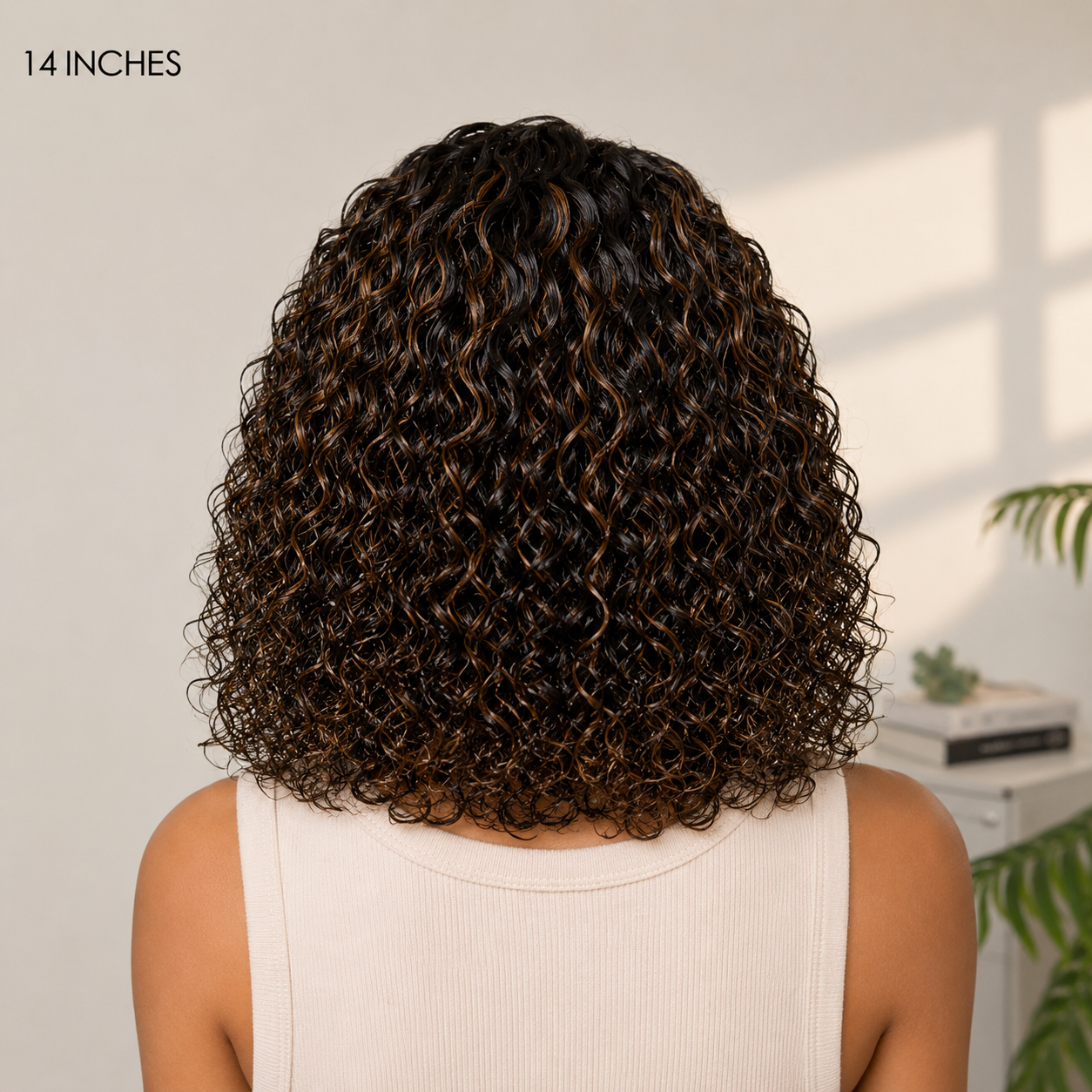 Water Wave Glueless Human Hair Wig – Pre-Cut 5x5 Lace Side Part
