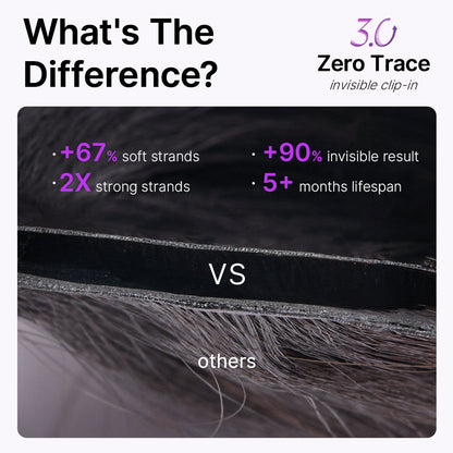 🔥Last Day: 50% Off🔥0.59mm Zero Trace Invisible Yaki Straight Clip-In Hair Extensions