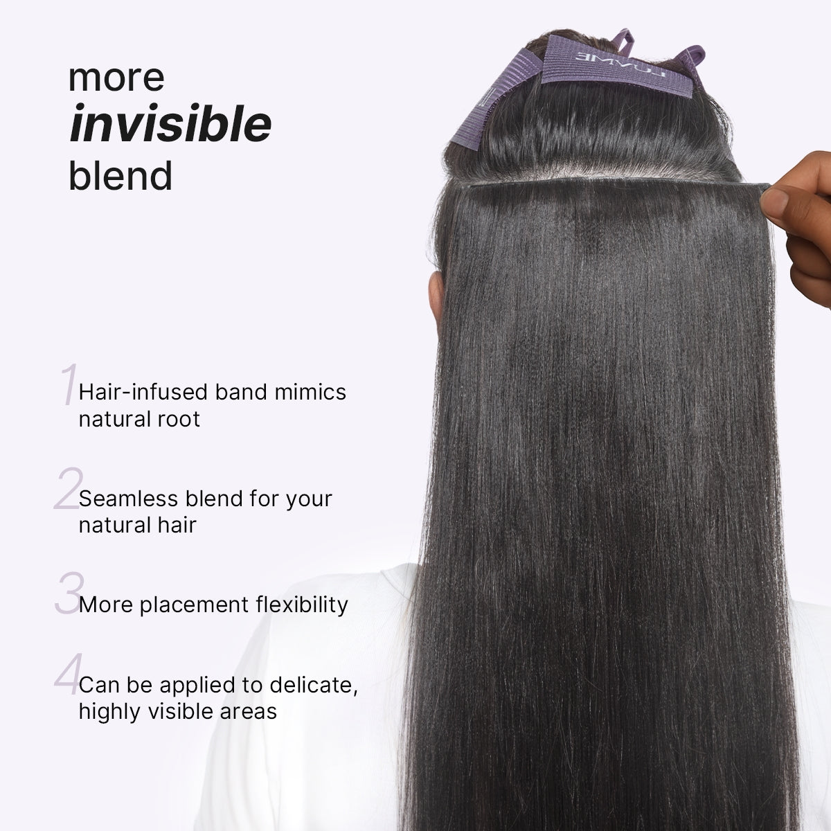 🔥Last Day: 50% Off🔥0.59mm Zero Trace Invisible Yaki Straight Clip-In Hair Extensions