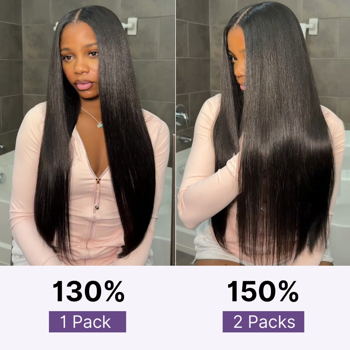 🔥Last Day: 50% Off🔥0.59mm Zero Trace Invisible Yaki Straight Clip-In Hair Extensions