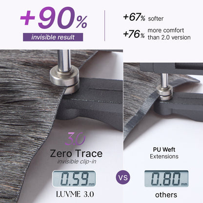 🔥Last Day: 50% Off🔥0.59mm Zero Trace Invisible Yaki Straight Clip-In Hair Extensions