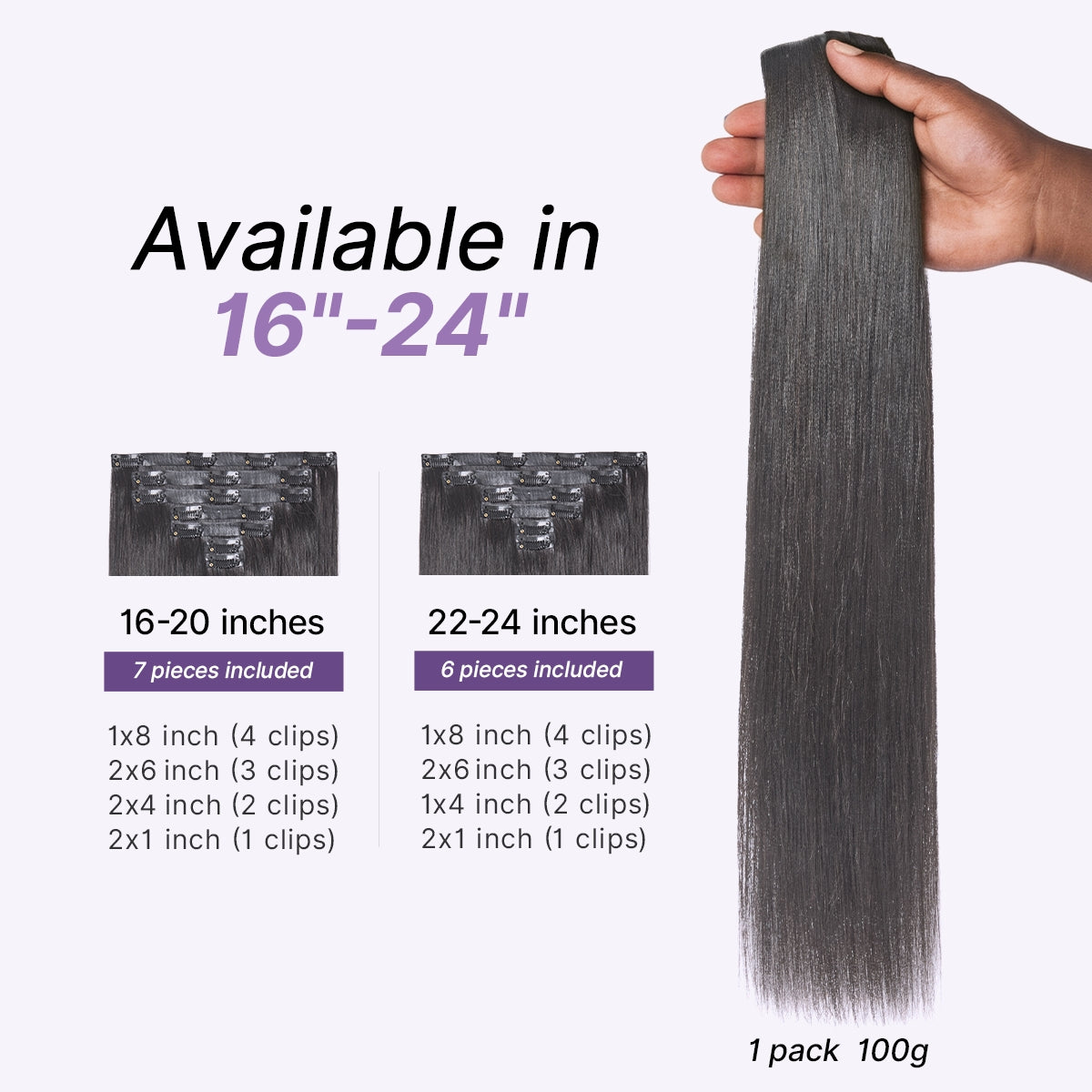 🔥Last Day: 50% Off🔥0.59mm Zero Trace Invisible Yaki Straight Clip-In Hair Extensions