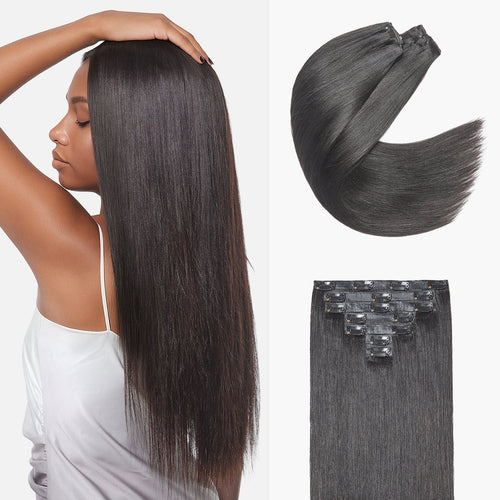 🔥Last Day: 50% Off🔥0.59mm Zero Trace Invisible Yaki Straight Clip-In Hair Extensions