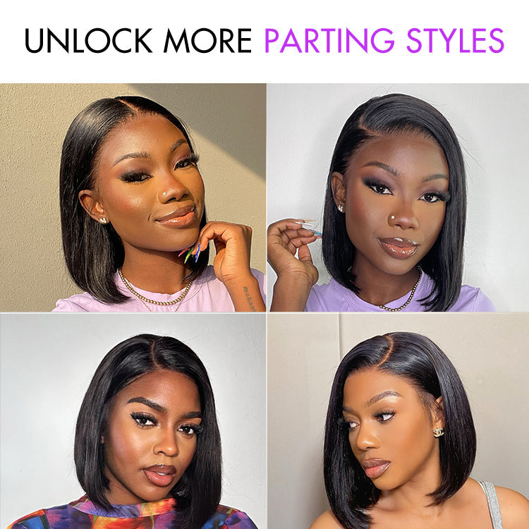 Ready-to-Wear Glueless Pre-Cut Lace Bob Wig