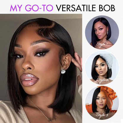 Ready-to-Wear Glueless Pre-Cut Lace Bob Wig