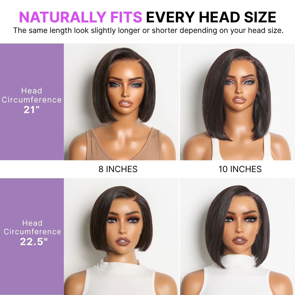Ready-to-Wear Glueless Pre-Cut Lace Bob Wig