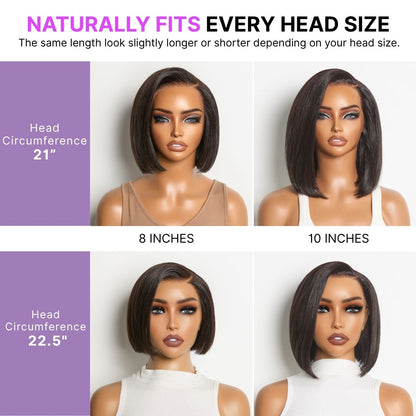 Ready-to-Wear Glueless Pre-Cut Lace Bob Wig
