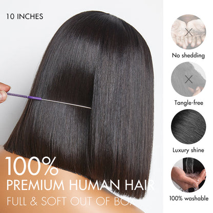 Ready-to-Wear Glueless Pre-Cut Lace Bob Wig