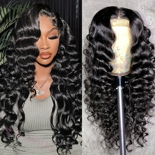 Brazilian Black Long Water Wave Wig
