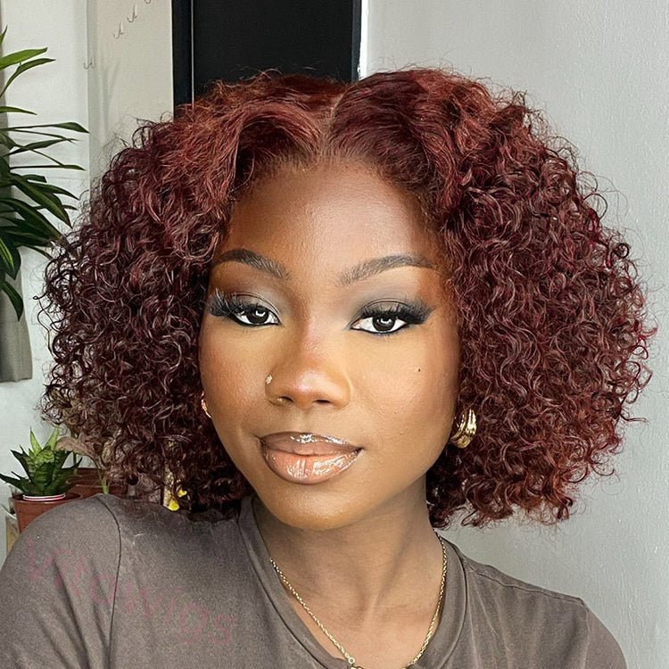 New Glueless Super Fluffy Afro Kinky Black Short Curly Wigs