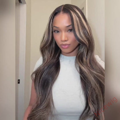 Highlight Glueless Wigs 150% Density Silky Straight/Wave Long Hair