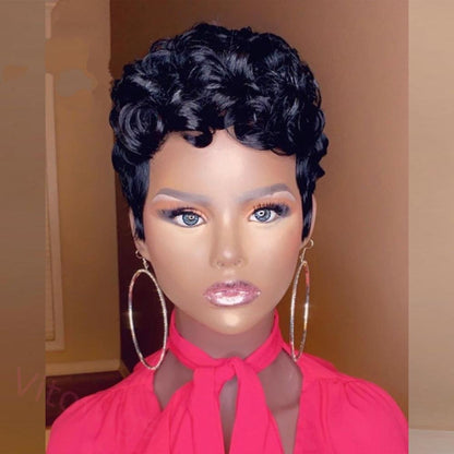 4Inch Short Curly Wave Wig