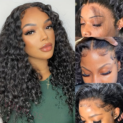 Black Brazilian Long Water Curly Wig For Women
