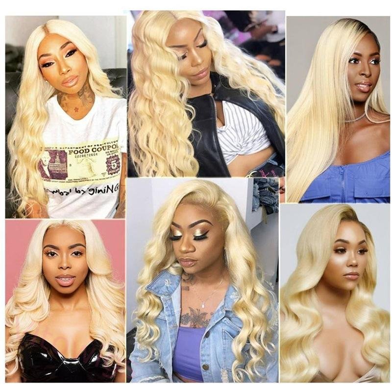 Sexy Blonde Brazilian Long Water Wave Wig