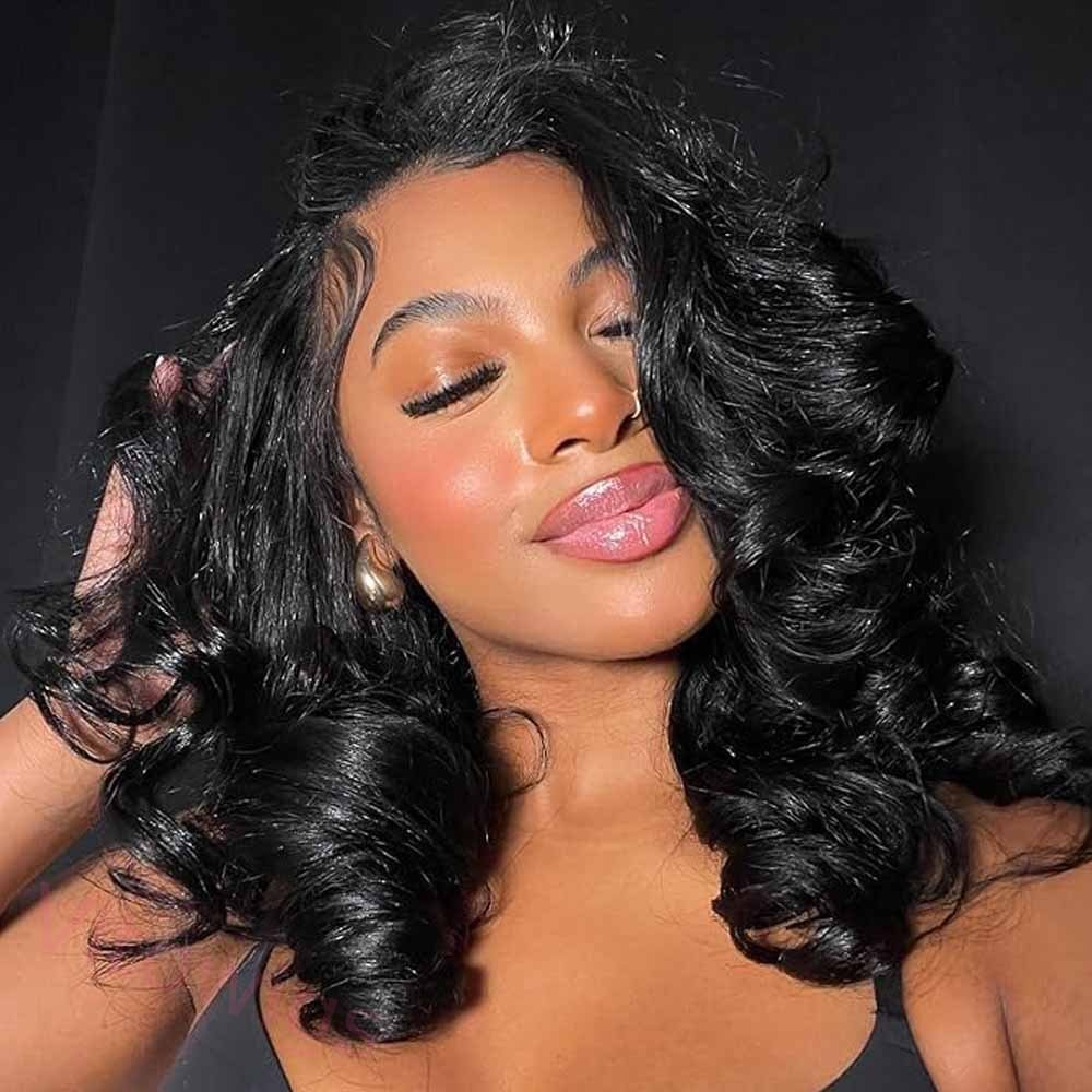 Medium Hiar Bob Body Wave Wig For Women