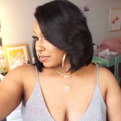 Lovely Natural Bob Styles Silky Hair Wig