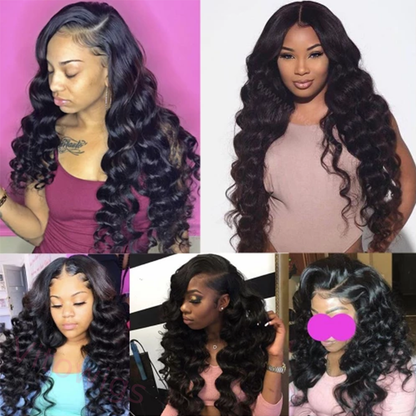 Brazilian Black Long Water Wave Wig