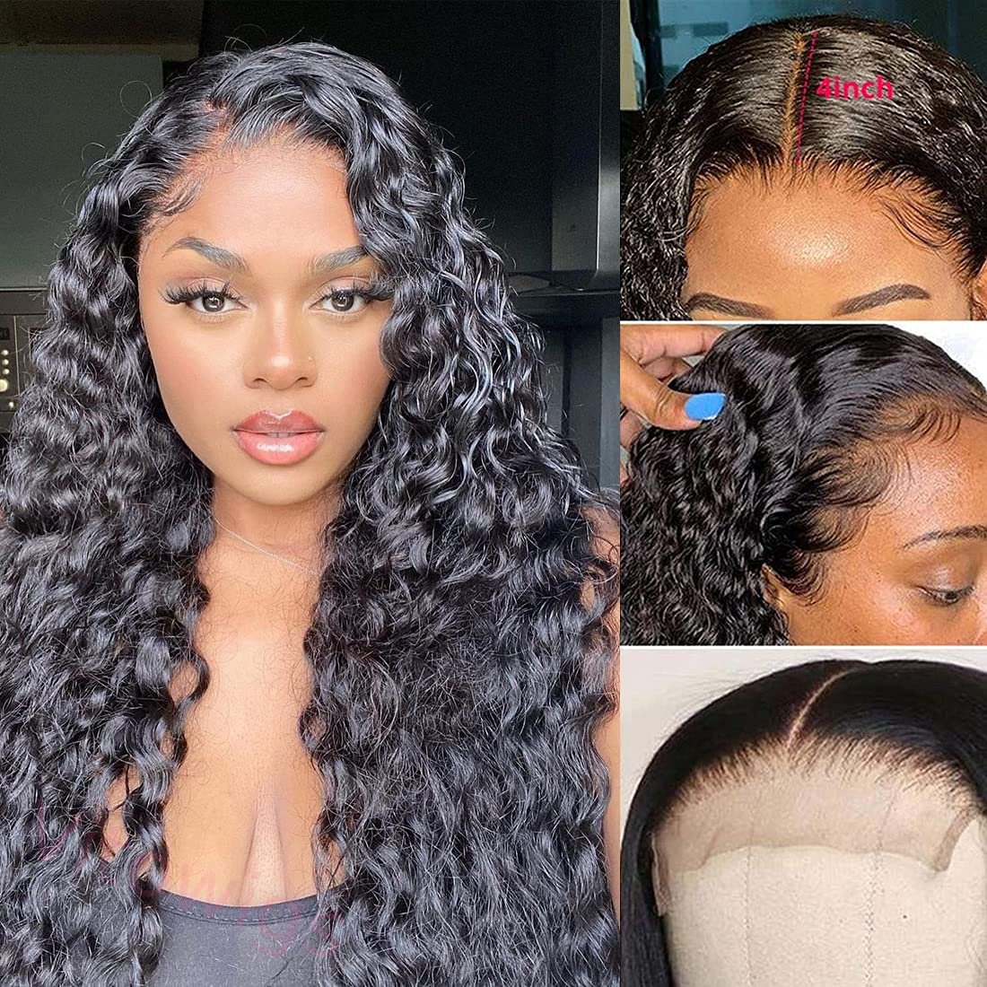 Brazilian Black Water Wave Curly Wig