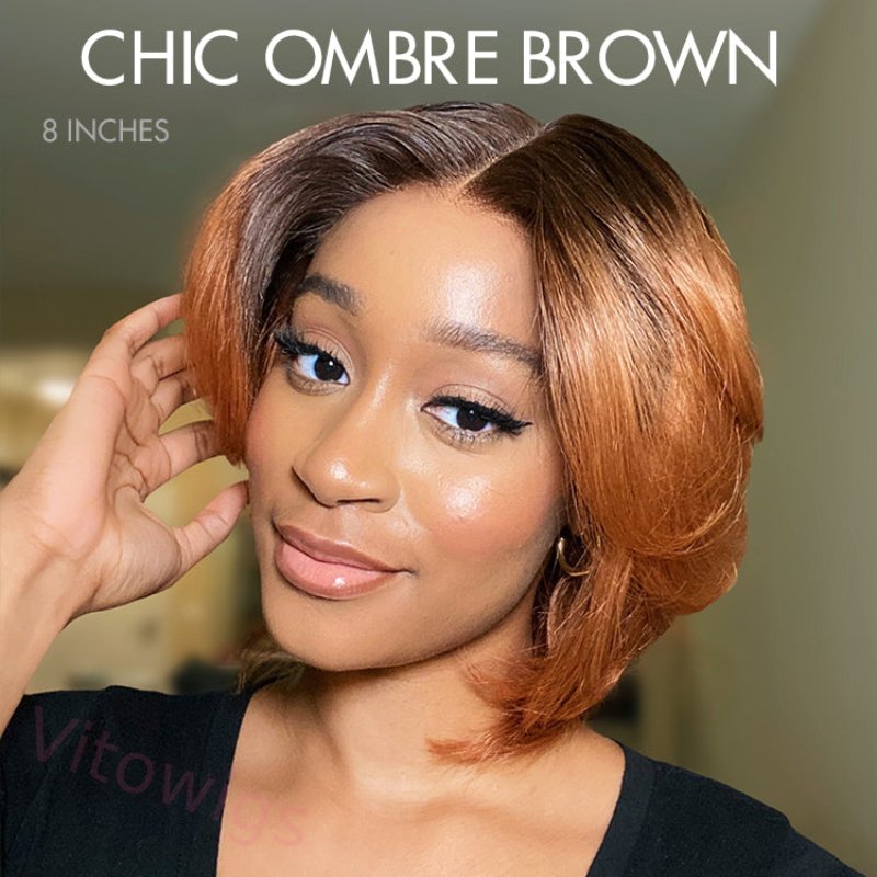 New Glueless Body Wave Bob Nature Black Beautiful Wig