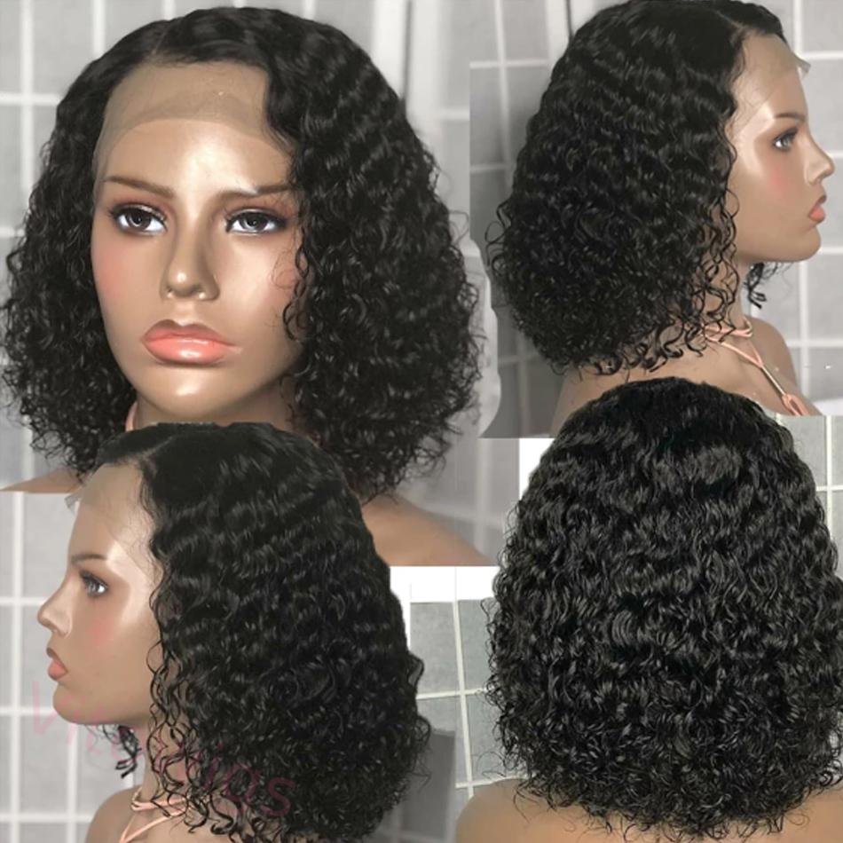 Natural Black Medium Hiar Short Bob Wig For Women