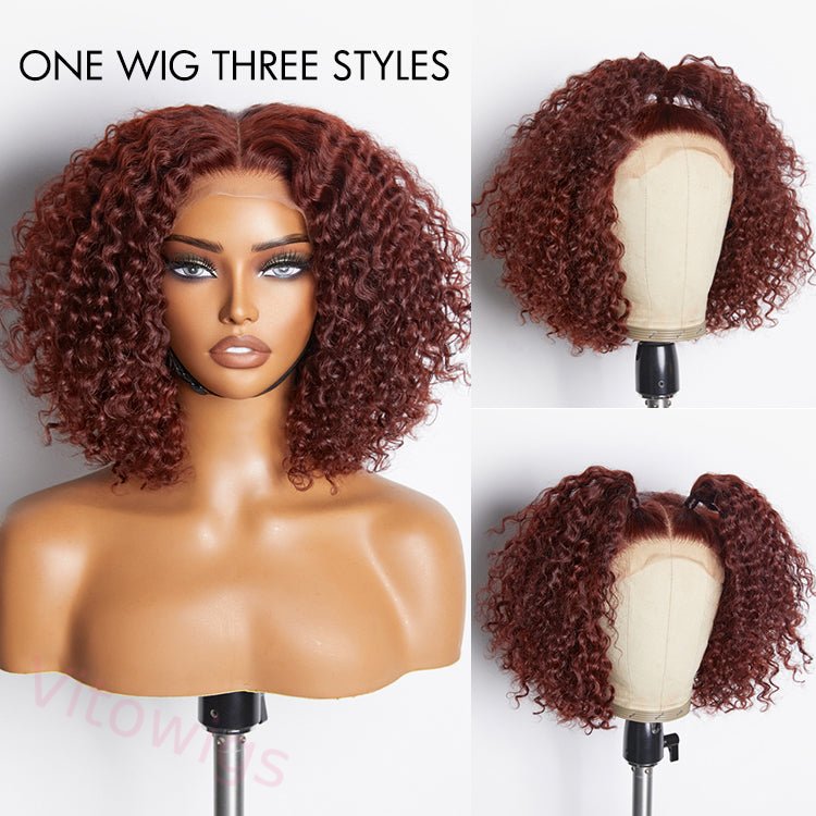 New Glueless Super Fluffy Afro Kinky Black Short Curly Wigs