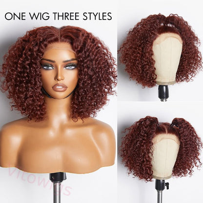 New Glueless Super Fluffy Afro Kinky Black Short Curly Wigs