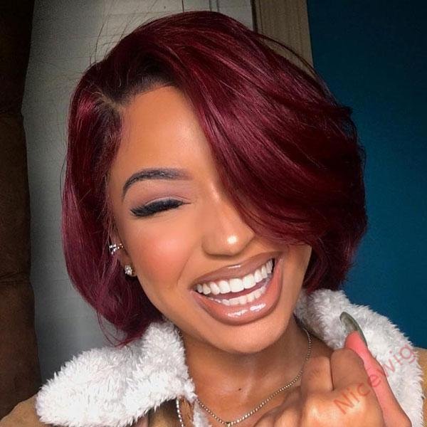Brazilian Straight Hair Lace BOB Wigs Lady Wig