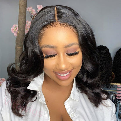 Glueless Wig Short Bob Body Wave Wig For Women