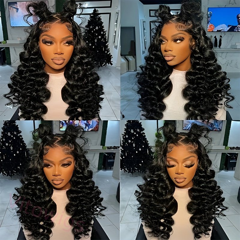 New Glueless Nature Beautiful Loose Water Wave Long Wig