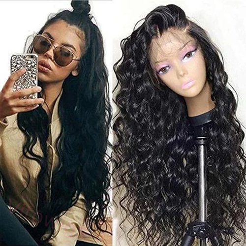 Brazilian Water Curly Wigs Black Wig
